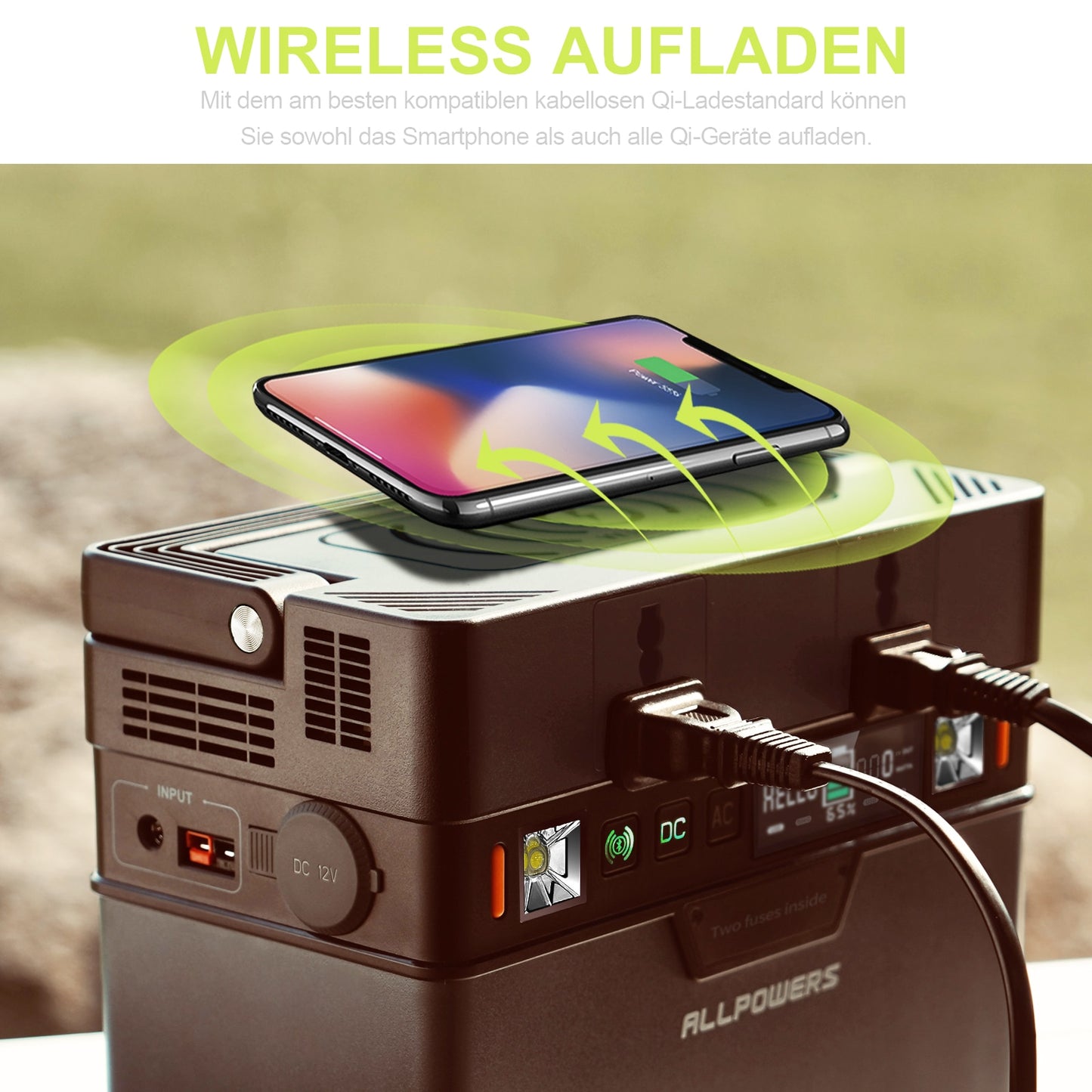 ALLPOWERS 110V 220V AC Power Station Pure Sine Wave Portable Generator Powering Car Refrigerator TV Drone Laptops