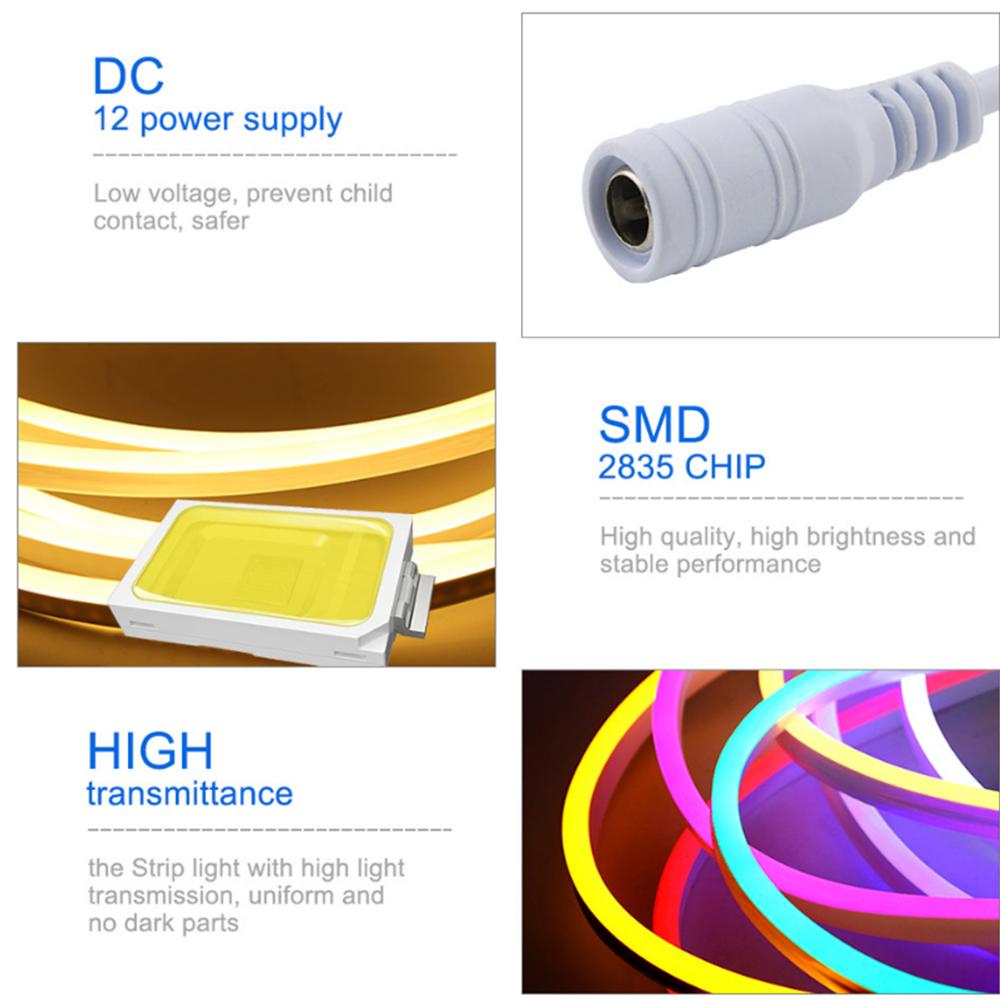 EU plug 220V/US Plug 110V kitchen lamp tape 1- 5M Waterproof LED cabinet light strip for closet wardrobe backlight home lighting