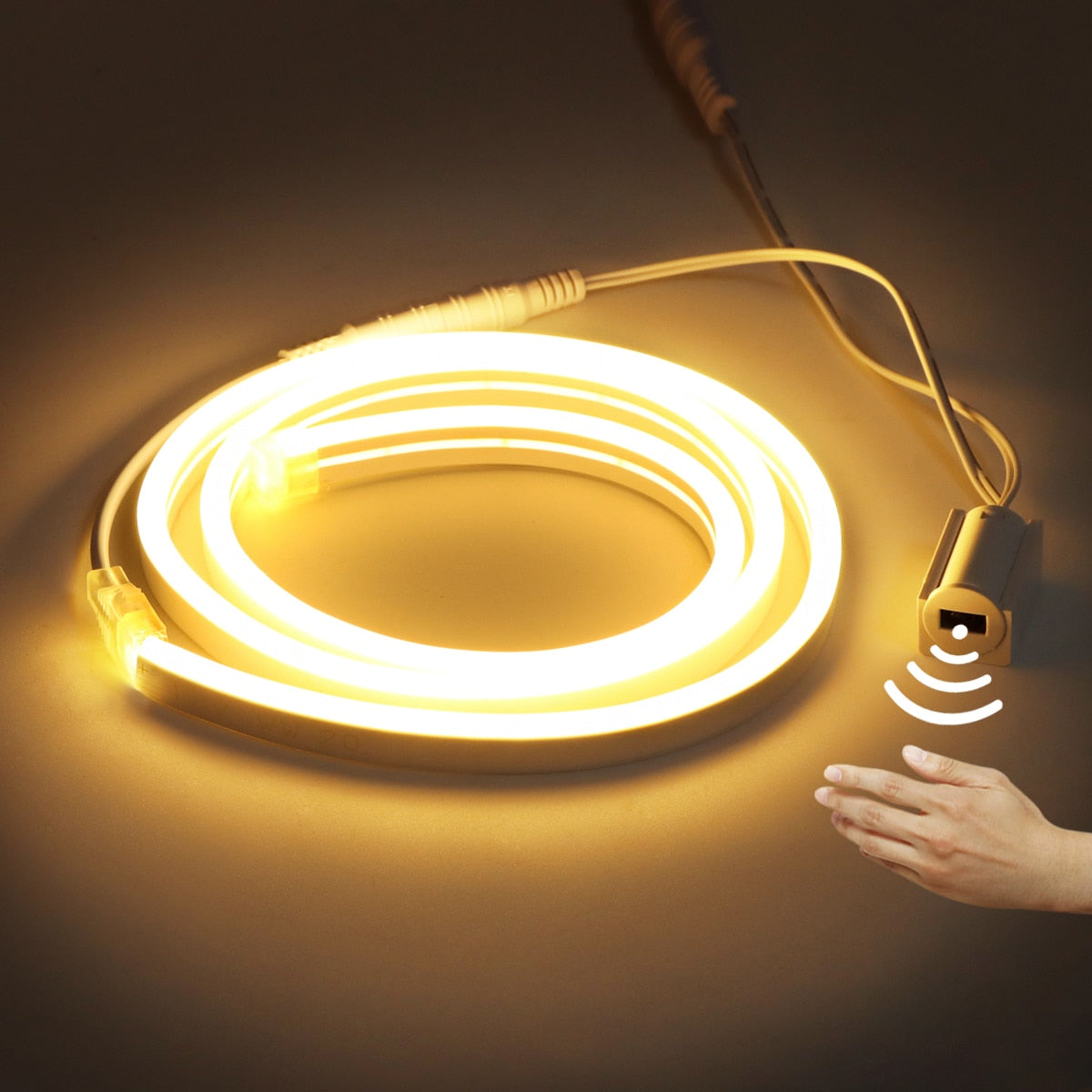 EU plug 220V/US Plug 110V kitchen lamp tape 1- 5M Waterproof LED cabinet light strip for closet wardrobe backlight home lighting