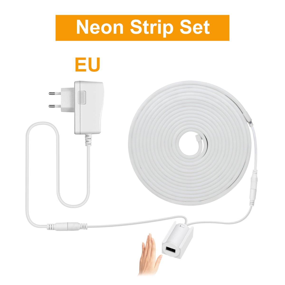 EU plug 220V/US Plug 110V kitchen lamp tape 1- 5M Waterproof LED cabinet light strip for closet wardrobe backlight home lighting