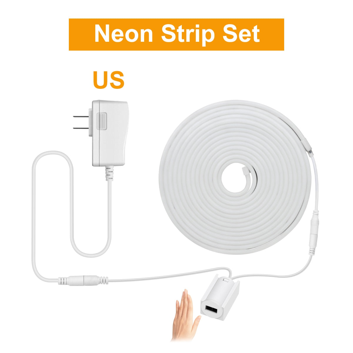 EU plug 220V/US Plug 110V kitchen lamp tape 1- 5M Waterproof LED cabinet light strip for closet wardrobe backlight home lighting