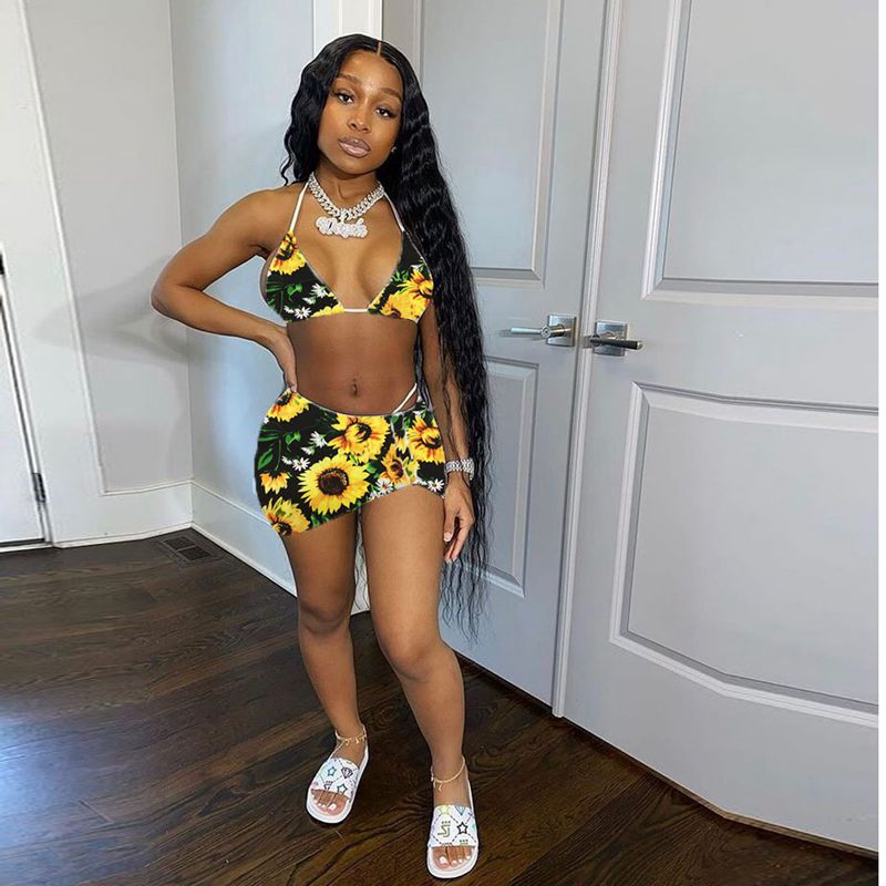 ZOOEFFBB Aesthetic Trendy Bikini Swimsuit 3 Piece Set Vacation Outfits Matching Sets for Women Sexy Summer Clothes Bathing Suit