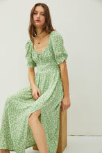 Load image into Gallery viewer, Be Cool Floral Smocked Back Slit Dress
