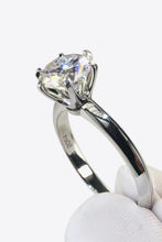 Load image into Gallery viewer, Adored 925 Sterling Silver 3 Carat Moissanite 6-Prong Ring
