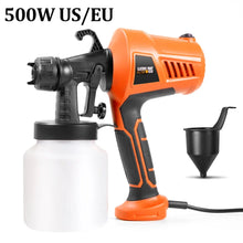 Load image into Gallery viewer, 500W Electric Spray Gun 800ML Paint Sprayer Adjustable Nozzle Knob Auto Furniture Steel Coating Airbrush Car Electric Spray Gun
