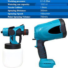 Load image into Gallery viewer, 1000ML Electric Spray Gun High Power Cordless Paint Sprayer HVLP Auto Furniture Steel Coating Airbrush For Makita 18V Battery
