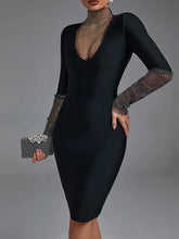 Load image into Gallery viewer, Black Bodycon  Elegant Evening Dress High Quality
