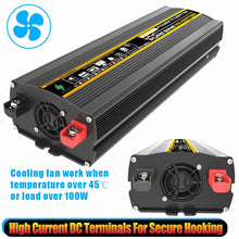 Load image into Gallery viewer, 10000W/12000W Pure Sine Wave Inverter LED Display DC 12 TO AC 220V 110V
