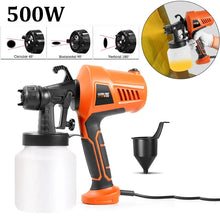 Load image into Gallery viewer, 500W Electric Spray Gun 800ML Paint Sprayer Adjustable Nozzle Knob Auto Furniture Steel Coating Airbrush Car Electric Spray Gun
