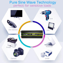 Load image into Gallery viewer, 10000W/12000W Pure Sine Wave Inverter LED Display DC 12 TO AC 220V 110V
