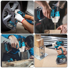 Load image into Gallery viewer, 520N.m Cordless Electric Impact Wrench Brushless Electric Wrench Hand Drill Socket Power Tool For Makita 388V Battery
