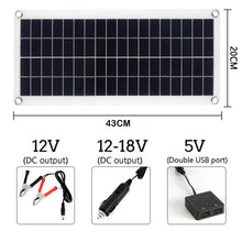 Load image into Gallery viewer, 1000W Solar Panel Kit 12V USB Charging Solar Cell 10A-150A Controller Portable Waterproof Solar Panel
