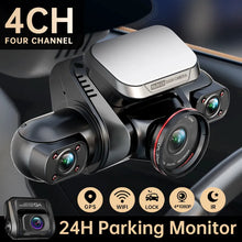 Load image into Gallery viewer, 360 Dash Cam HD 4*1080P for Car DVR Monitor Video Recorder Night Vision WiFi Built-in GPS 256GBmax
