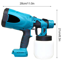 Load image into Gallery viewer, 1000ML Electric Spray Gun High Power Cordless Paint Sprayer HVLP Auto Furniture Steel Coating Airbrush For Makita 18V Battery
