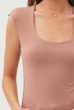 Load image into Gallery viewer, Be Cool Square Neck Cap Sleeve Tank
