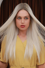 Load image into Gallery viewer, 13*2&quot; Lace Front Wigs Synthetic Long Straight 26&quot; Heat Safe 150% Density
