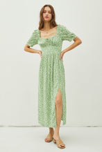 Load image into Gallery viewer, Be Cool Floral Smocked Back Slit Dress
