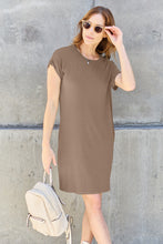 Load image into Gallery viewer, Basic Bae Full Size Round Neck Short Sleeve Dress with Pockets
