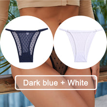 Load image into Gallery viewer, 2PCS/Set Women Underwear Lace Panties Woman Panties Sexy Briefs Female Pantys Perspective Intimates Lingerie Finetoo Design
