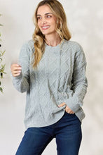 Load image into Gallery viewer, BiBi Cable Knit Round Neck Sweater
