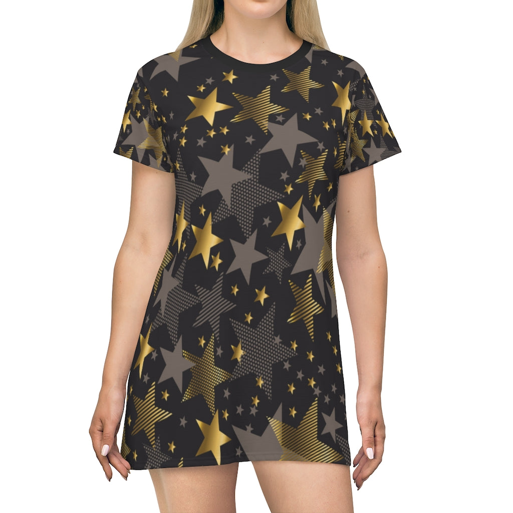 All Over Print T-Shirt Dress