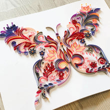 Load image into Gallery viewer, A4 Butterfly Quilling Paper Handmade Diy Material Package
