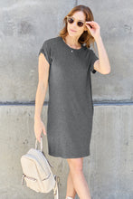 Load image into Gallery viewer, Basic Bae Full Size Round Neck Short Sleeve Dress with Pockets
