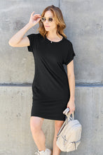 Load image into Gallery viewer, Basic Bae Full Size Round Neck Short Sleeve Dress with Pockets
