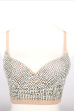 Load image into Gallery viewer, All-Over Rhinestone Sweetheart Neck Bustier
