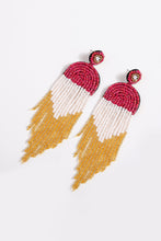 Load image into Gallery viewer, Beaded Fringe Dangle Earrings
