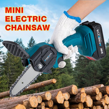 Load image into Gallery viewer, 4/6inch Removable Mini Pruning Electric Chainsaw With Lithium Battery Woodworking Tools For Garden
