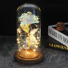 Load image into Gallery viewer, Beauty And The Beast Rose, Enchanted Rose With LED Lights In Glass Dome
