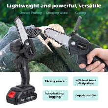 Load image into Gallery viewer, 4/6inch Removable Mini Pruning Electric Chainsaw With Lithium Battery Woodworking Tools For Garden
