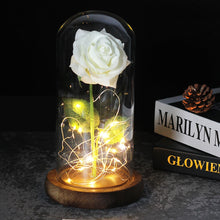 Load image into Gallery viewer, Beauty And The Beast Rose, Enchanted Rose With LED Lights In Glass Dome
