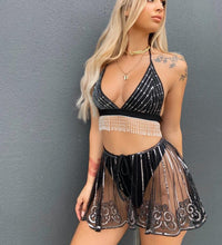 Load image into Gallery viewer, 2022 New Women Sexy Sequins Bikini Cover-Ups Skirts Swimsuits Fashion Femme Swimwear Bathing Suit New Cover Up Bandage Skirt
