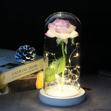 Load image into Gallery viewer, Beauty And The Beast Rose, Enchanted Rose With LED Lights In Glass Dome
