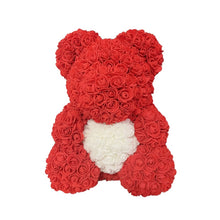 Load image into Gallery viewer, 2022 DropShipping 40cm Rose Bear Heart Artificial Flower Rose Teddy Bear For Women Valentine&#39;s Wedding Birthday Christmas Gift
