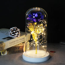 Load image into Gallery viewer, Beauty And The Beast Rose, Enchanted Rose With LED Lights In Glass Dome
