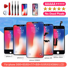 Load image into Gallery viewer, AAA+++LCD Display For iPhone 5S 6 7 8 6S Plus X XR XS MAX OLED 11 Pro TFT With 3D Touch Screen Replacement No Dead Pixel Quality
