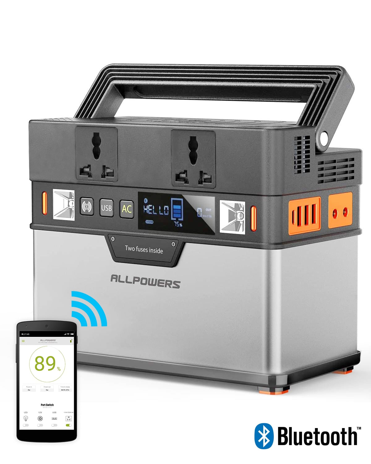 ALLPOWERS 110V 220V AC Power Station Pure Sine Wave Portable Generator Powering Car Refrigerator TV Drone Laptops