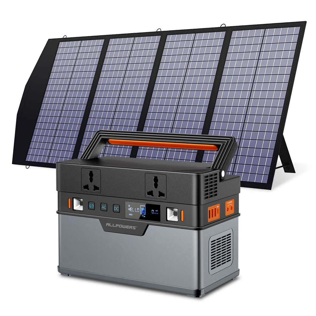 ALLPOWERS Solar Generator, 110V/220V Portable Power Station