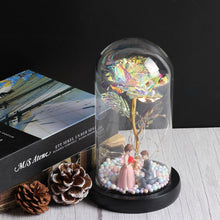 Load image into Gallery viewer, Beauty And The Beast Rose, Enchanted Rose With LED Lights In Glass Dome
