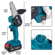 Load image into Gallery viewer, 4/6inch Removable Mini Pruning Electric Chainsaw With Lithium Battery Woodworking Tools For Garden
