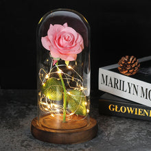 Load image into Gallery viewer, Beauty And The Beast Rose, Enchanted Rose With LED Lights In Glass Dome
