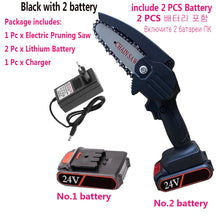 Load image into Gallery viewer, 4-inch chainsaw blade and guide for 24V Lithium Battery Portable
