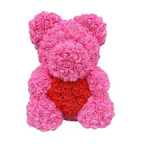 Load image into Gallery viewer, 2022 DropShipping 40cm Rose Bear Heart Artificial Flower Rose Teddy Bear For Women Valentine&#39;s Wedding Birthday Christmas Gift
