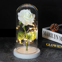 Load image into Gallery viewer, Beauty And The Beast Rose, Enchanted Rose With LED Lights In Glass Dome
