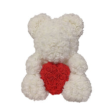 Load image into Gallery viewer, 2022 DropShipping 40cm Rose Bear Heart Artificial Flower Rose Teddy Bear For Women Valentine&#39;s Wedding Birthday Christmas Gift
