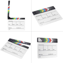 Load image into Gallery viewer, Acrylic Colorful Clapperboard  TV Movie Film Action Slate
