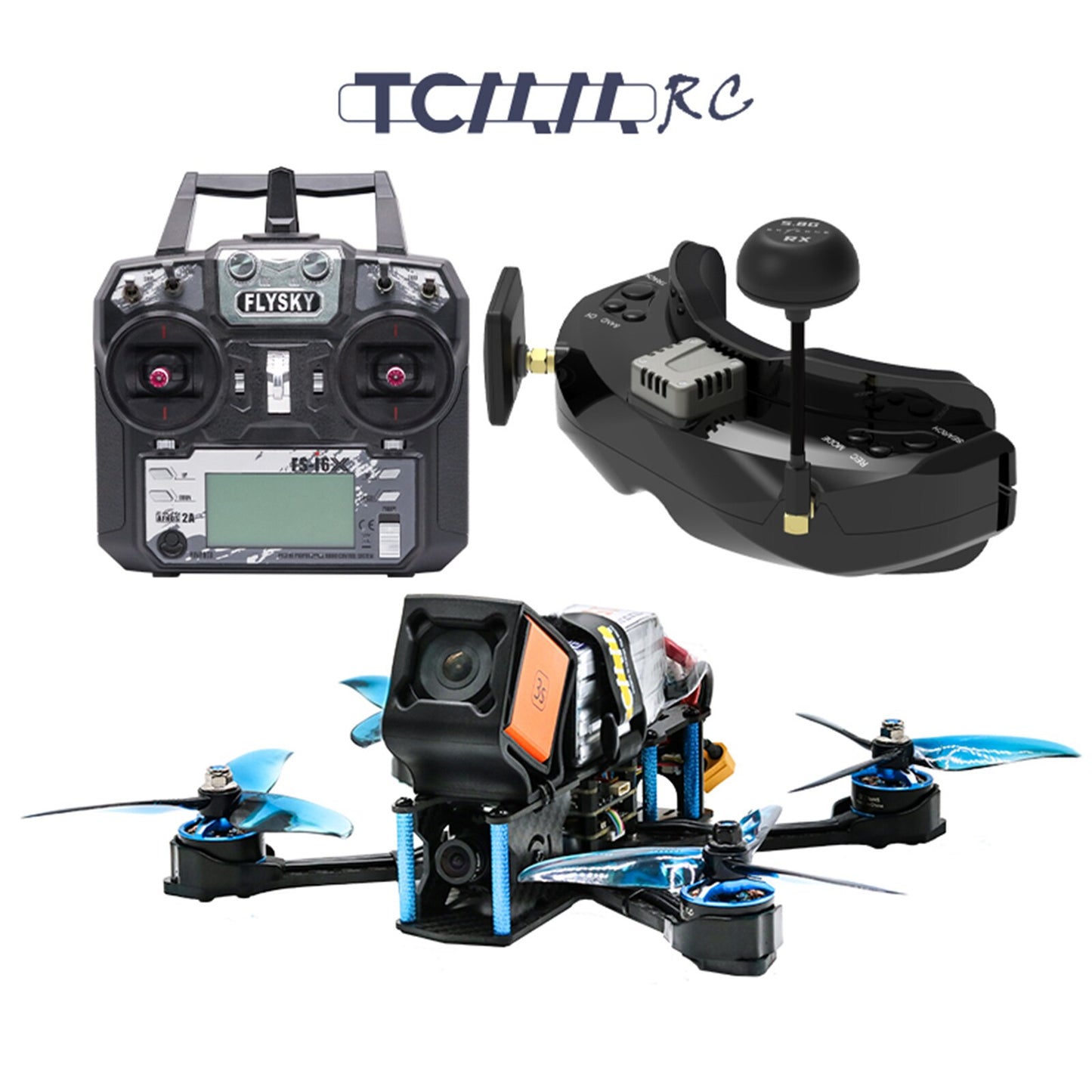 NVision TCMMRC FPV 3/5 Inch Racing Drone Carbon Fiber Kit Novice Drone 4k profesi for RC Racing Quadcopter with Camera Dron